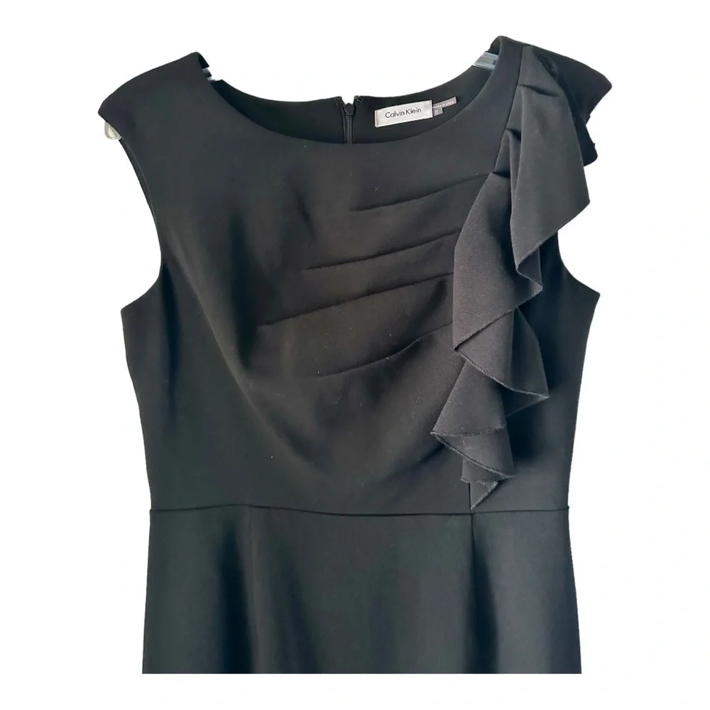 Calvin Klein Woman’s Dress Black Midi Size 8